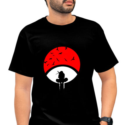 Camisa Itachi Uchiha Preta – Naruto | Estampa DTG