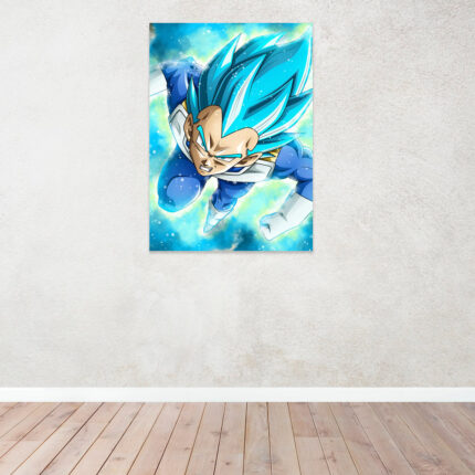 Quadro Vegeta SSJ Blue 20x30cm – Dragon Ball Super